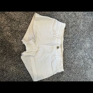 Abercrombie kids white jean shorts